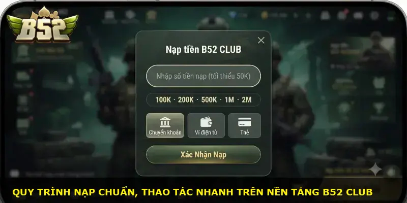 Quy trình nạp chuẩn và thao tác trên nền tảng