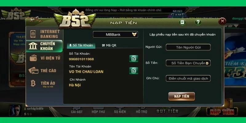 Đảm bảo truy cập đúng Website của B52 club khi nạp tiền